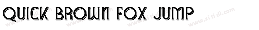 quick brown fox jump字体转换